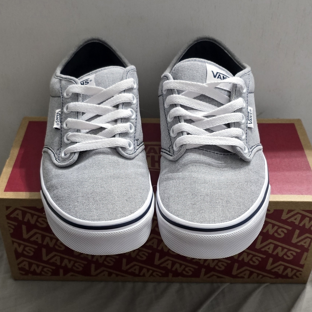 Vans Women's Gray Canvas Sneakers - Picture 3 of 9